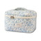 BlossomTidy - Large Flower-Shaped Quilted Makeup Bag for Women