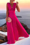 Amira - maxi dress with deep V-neck