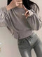 Bay - Elegant T-shirt met Knoopdetail