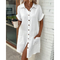 Dames Elegante Overhemdjurk