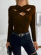 Binta - Long Sleeve V-Neck Top