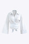 Zelina - Women's T-shirt with a feminine wrap design