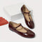 Sophie | Fashionable red women's shoes with a flat heel