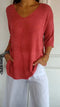 Valarie - Knitted V-Neck Top