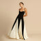 Blanca - Women's strappy dress with color blocks