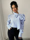 Amelinde - Striped Shirt with Bow Detail