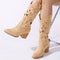 Nina | Stijlvolle dameslaarzen met hak en studs