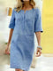 DIANNE | Chic Women's Cotton-Linen Dress with Short Sleeves