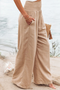 Autumn - High-Waisted Cotton Trousers