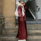 Solene - 2025 Women's jacket in burgundy red faux leather