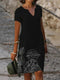 V-neck dress