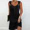 LILITH - Sleeveless monochrome tank dress