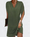 EULA | Stylish dress with split sleeves in a solid color