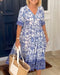 Belisama - Floral dress with V-neck