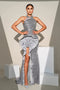 Isolde - Silver Sequin Glamour Jurk