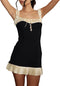 Siria - Women's spaghetti strap pleated mini dress