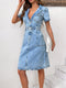 Demi | Casual denim dress with short sleeves
