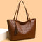 Women's large capacity skull print handbag