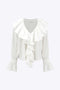Quinley - Tijdloze Rimpelstijl Dames Langsleeve Shirt