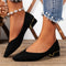 Nina | Elegante zwarte chunky pumps