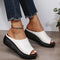 Bethany - Leather Orthopedic Wedge Heels