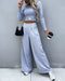 Thessaly - Cozy wide trousers for women