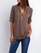 Amaya - Stylish Blouse with Half Zip
