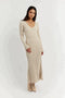 ALINA - Knitted dress with long sleeves