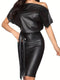 AMBER - Sexy leather dress
