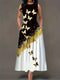 Adaline | Elegant Butterfly Dress with Pockets and a Flowing Fit