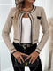 Anna | Luxe Contrast Trim Knit Vest
