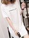 Annie | Trendy Oversized T-Shirt Dress with Statement Print