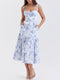 Clarise - Long dress with zipper and floral pockets