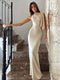 Ashley - Beloved Knotted Sleeveless Long Dress