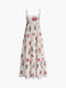 Julia - Printed dress with adjustable, gathered straps