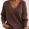 SCARLETT | Relaxed V-neck sweater