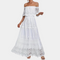 Lasma - Off-the-shoulder lace dress for women