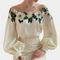 Elegant floral ladies' blouse