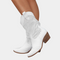 Breathable cowboy boots for women