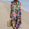 Colorful floral dress for women