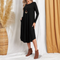 Casual women's dress with long sleeves
