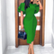 Elegant dress with flared sleeves for women