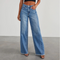 Women's casual high-waisted jeans