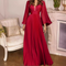 Furman - Elegant and pleated maxi dress for women