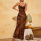 Nereida - Leopard Print Maxi Dress with Spaghetti Strap