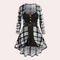 Andrada - Elegant checked dress for women