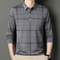 Timot - Stylish checked men's long-sleeved t-shirt