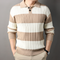 Toncse - Comfortable knitted polo sweater for men