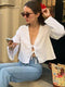 Dahlia - Linnen Blouse met Strikdetails