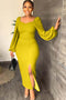 Kaia - Modern Long Sleeve Dress for Women